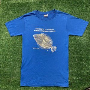 Vintage 80s Georgia Marine Wildlife Fish Single Stitch Tee